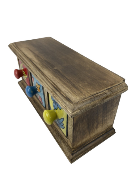 Kleinkommode mit 3 Keramikschubladen